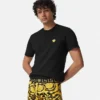 Printed Jacquard Cotton-Jersey Trunks