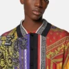 Printed Silk Knit Shirt