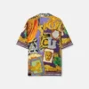Printed Silk Twill Regular Shirt