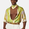 Printed Silk Twill Scarf 90 cm