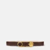 Safety Pin Leather Belt 3 cm