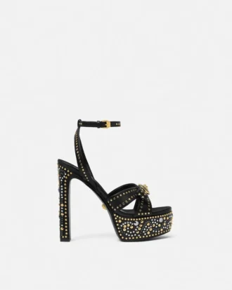 Studded Gianni Ribbon Sandals 140 mm