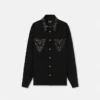 Studded Wool Overshirt