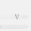 V Embellished Leather Belt 3 cm