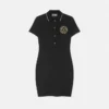 V-Emblem Midi Polo Dress