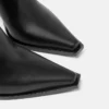 V Leather Ankle Boots 85 mm
