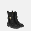 V Leather Boots 45 mm