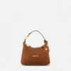 Versace Tag Suede Hobo Bag