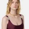 Viscose-Jersey Draped Bodysuit