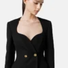 Wool Double-Breasted Blazer Dress
