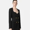 Wool Double-Breasted Blazer Dress